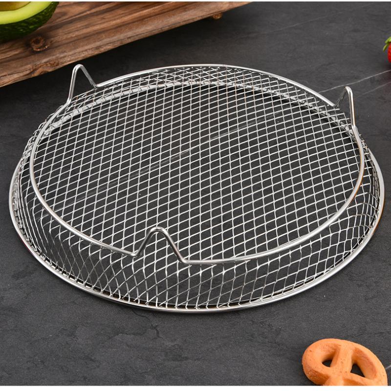 Air Fryer Grille Suitable For Air Fryers Oven Grill Stainless Steel Stackable Grill Kitchen Utensils Cook Multiple Foods