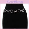 Minimalist Butterfly Bow Metal Waist Chain For Women With Slimming Design For Summer Wear