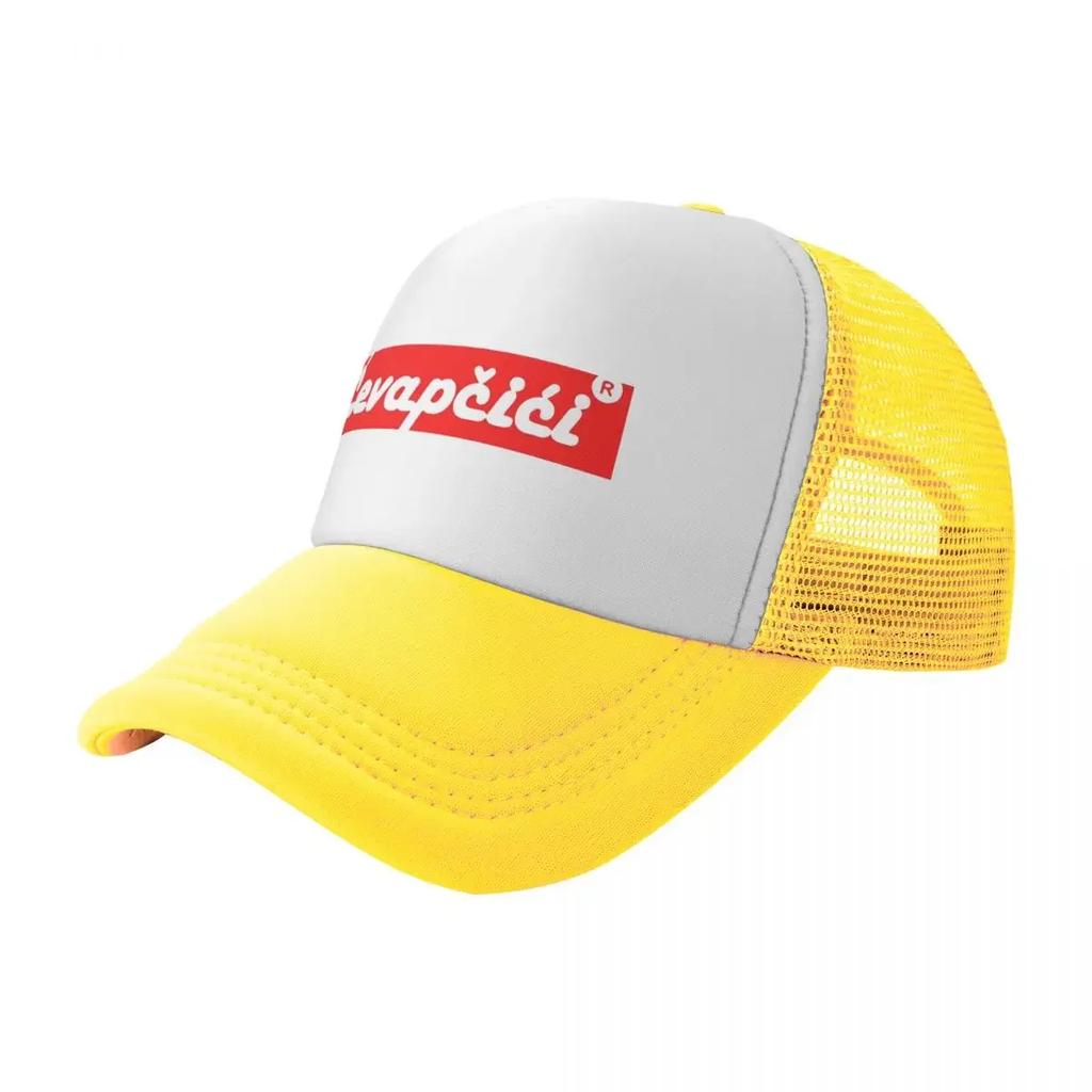 Serbia Mesh Baseball Caps Adult Fashion Trucker Hat Cevapcici Cevape Ex Yugoslavia Balkan Food Adjustable Summer Sun Caps