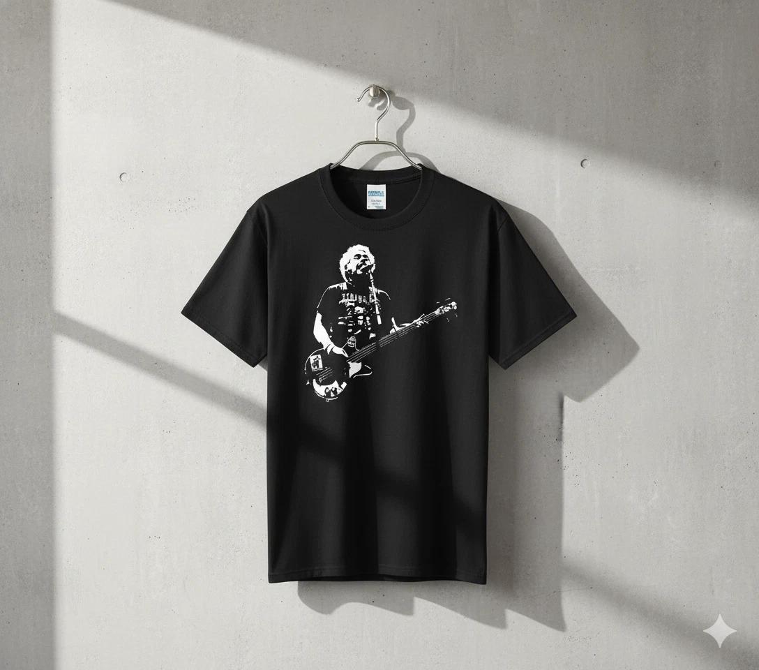 Lemmy Kilmister Motorhead Live Bass Guitar T-Shirt Black - T150 S