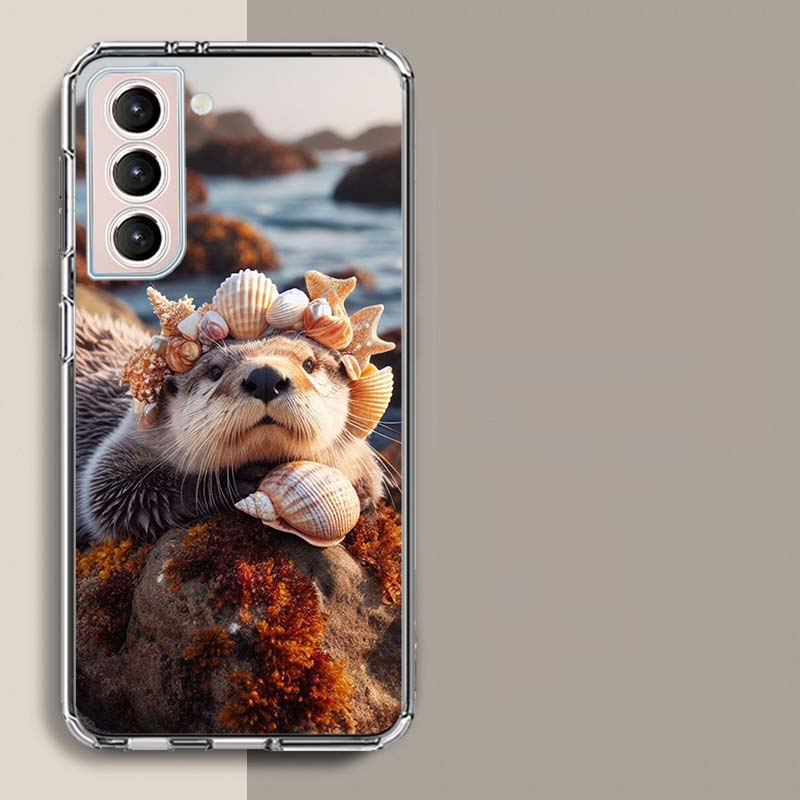 

Otters, Wild Animals Phone Case For Samsung Galaxy S25 Edge S24 S23 FE S21 S20 S10 Plus S22 S26 Ultra Cover Clear Cases TPU Capa Samsung S26 Plus 5G