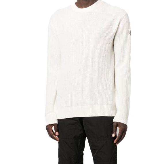 Moncler Waffle Knit Logo Patch Sweater H20919C00030M1900032