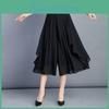 Skirt Half Body Pants Chiffon Wide Leg Pants Womens Summer Korean Edition High Waist Loose Mid Length Casual Pants Large Size 74 Pant Skirt