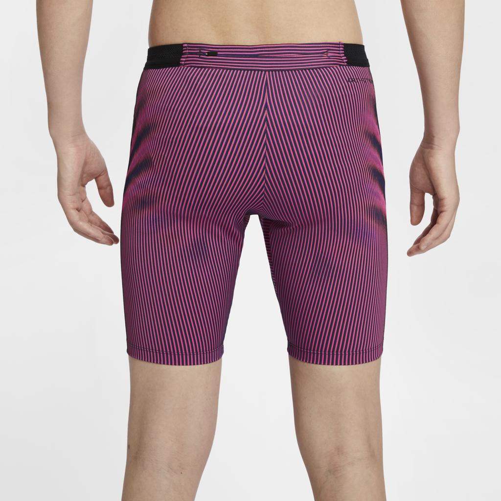 Nike Aeroswift Dri-FIT Adv Logo Stripe Quick-Dry Running Fashion Shorts Men Shorts Coal-Black FN3370-060