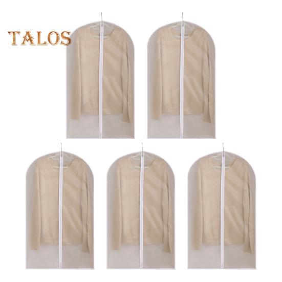 

5 шт. Пилозахисні чохли для одягу, захист від комах, прозорі, повністю закриті, захисник для одягу, сумки для зберігання костюмів та пальто 100cm