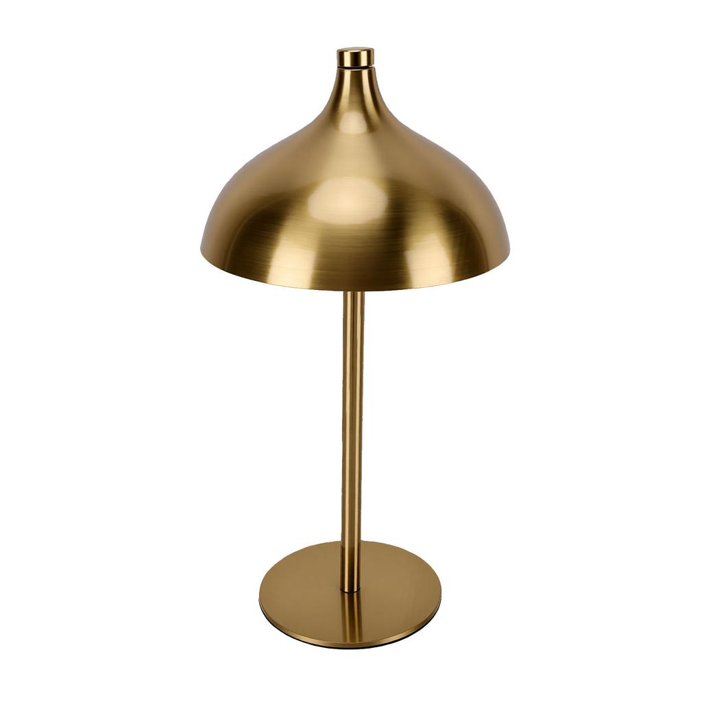Wiederaufladbare kabellose Tischlampe LED-Nachtlicht 3 Farb-Touch-Steuerung für Schlafzimmer Schreibtisch Gold