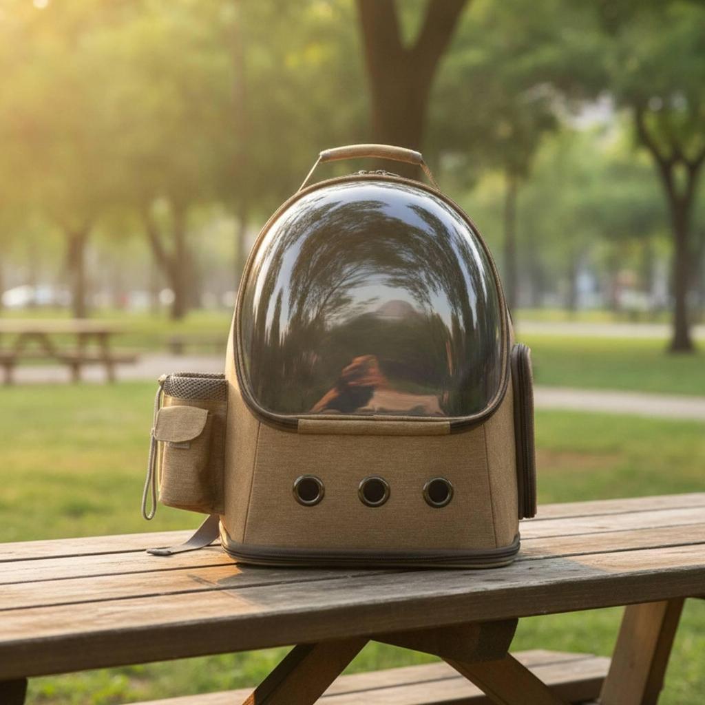 Transparent Pet Carrier with Window | Foldable, Backpack, for Travel