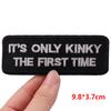 Black Series Letter Embroidered Patches Jackets Backpack Sew Badges Personalized Letter Slogans Iron On Patches For Clothing 