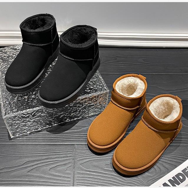 

Plus Size Thick Sole Snow Boots - Fashionable Fleece-Lined Warm Outerwear for Autumn/Winter 2024 39 чёрный