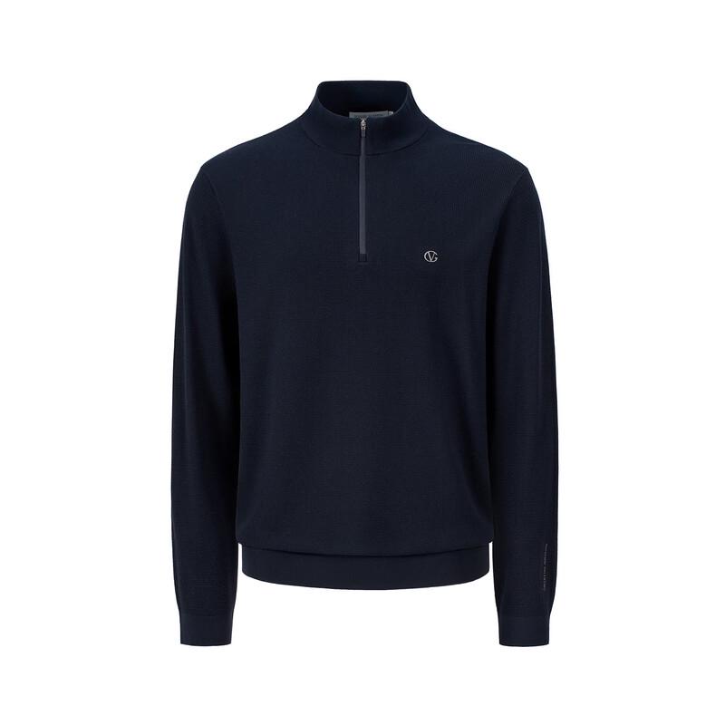 GIOVANNI VALENTINO Men's Anti-Bacterial Half-Zip Knit Sweater
