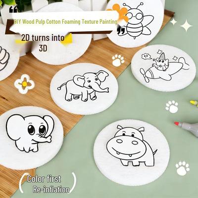 DIY 3D Cartoon Animal Foam Texture Painting Kit for Kids