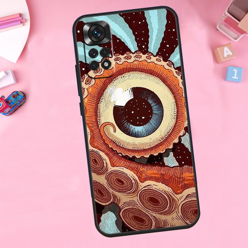 Hände mit Augen Für Xiaomi Redmi Note 14 10 11 12 13 15 Pro Plus Handyhülle Für Redmi 15 15C 14C 12C 10C 13C