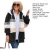 Fuzzy Fleece Jacket for Women Fluffy Sherpa Zip-Up Cardigan Fall Winter Warm Drawstring Hooded Coat with Pockets