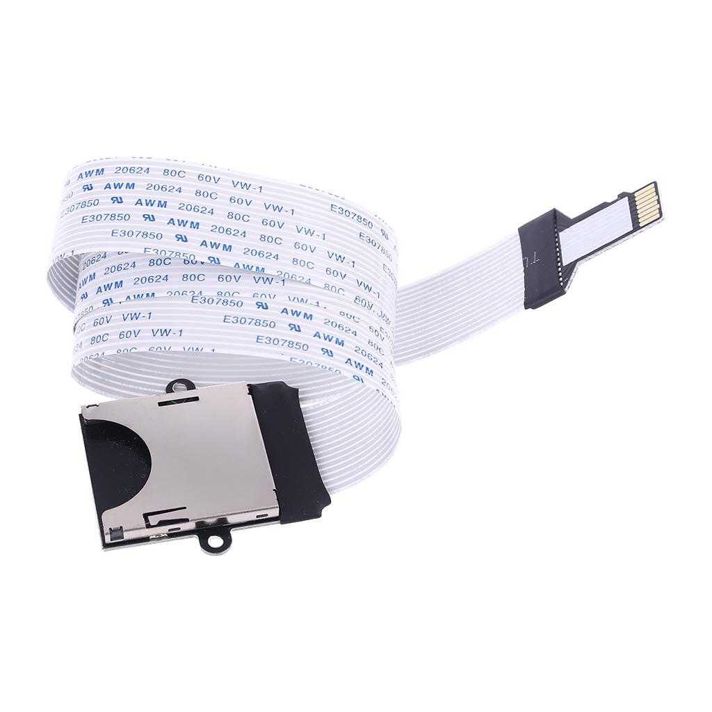 TF Male To SD Female Extension Cable Adapter Flexible Flat FPC Cable Extender Standard SD SDHC Memory Card Kit