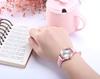 Popular and Leather Luminous Quartz Purple Girls' Watch, Cute, Band, Movement,