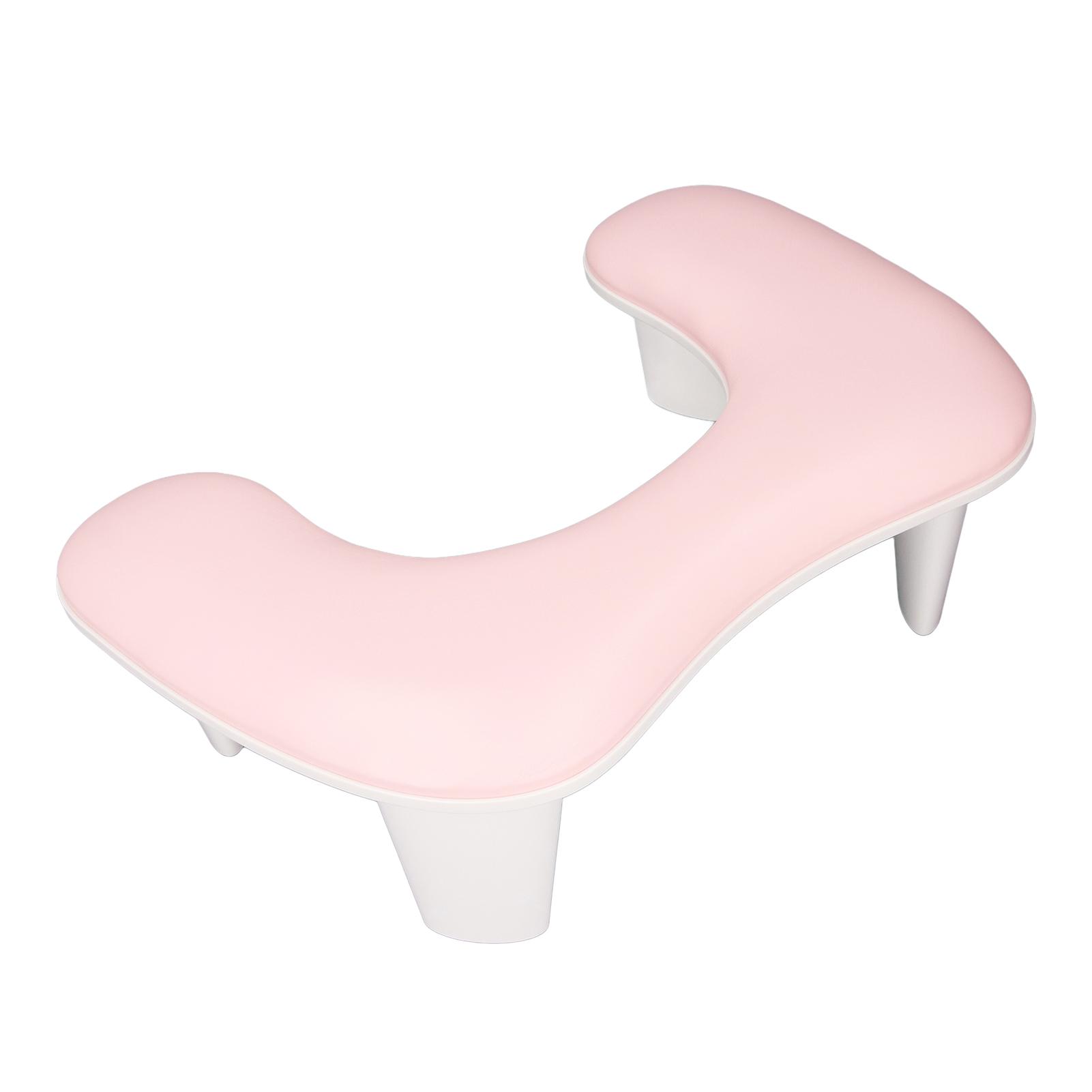 

Подставка для рук для маникюра, съемные ножки U-образной формы, мягкая искусственная кожа, нескользящая подставка для рук для маникюра розовый