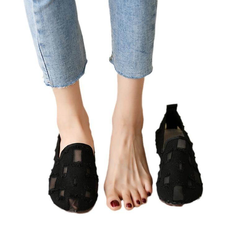 Women Flat Shoes 2024 Summer New Fashion Mesh Breathable Comfortable Women Foot Outdoor  Casual Sports Shoes