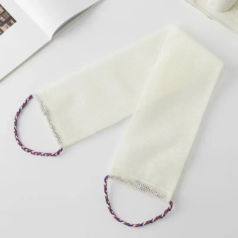 Stretchable Soap Towel Nylon Back Exfoliating Scrubber Shower Towel Reusable Bathing Cloth Body Cleaning Towel Bathroom Tools