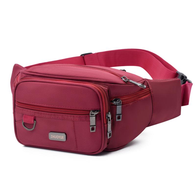New Style, Men's Waist Bag, Waterproof Fabric, Sports Waist Bag, Women's, Casual and Fashionable, Large Capacity, Storage Waist Bag