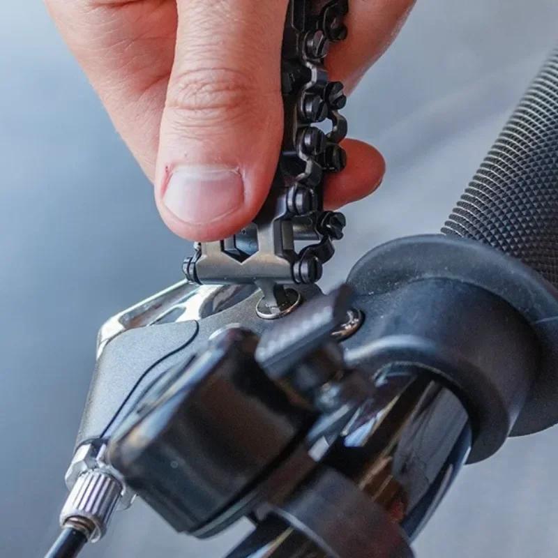 Wielofunkcyjny Bransoletka Narzędziowa Ze Stali Nierdzewnej Do Noszenia Rowerowy Multitool Sprzęt Outdoorowy z Zestawem Wkrętaków