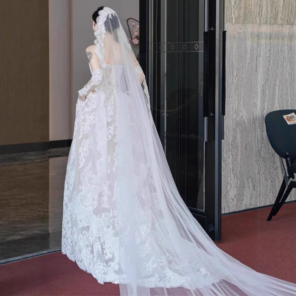 Tube Top Wedding Dress New French Light Simple Small Trailing Travel Photo Light Wedding Dress Bridal Main Dress Small Man