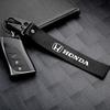 1pcs Car Zinc Alloy Logo Keychain Keyring Key Holder Hang Rope For Honda Civic Accord Hrv City Jazz CR-Z Element Insight MDX RF6