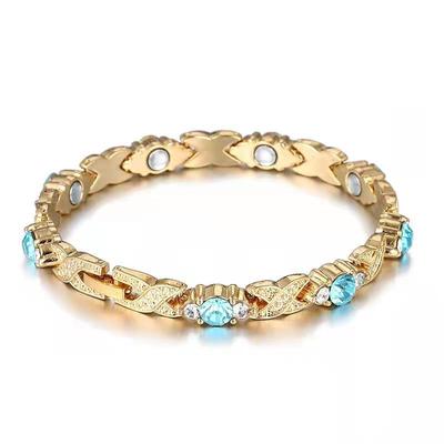 Brățara Yingqi cu Diamante Multicolor din Aliaj - Design Trendy XO pentru Moda Europeană și Americană.