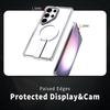 For Magsafe Wireless Charging Metal Bumper Phone Case For Samsung Galaxy S25 Ultra S23 S22 S24 Ultra FE Plus Hard PC Back Cover