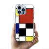 TOPLBPCS Mondrian Grid Cases Phone Case For Iphone 17E 16E 17 Air 16 Pro Max 15 Pro 14 Plus 11 13 12 Mini Cover Cases Compatible