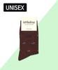 Eonbidei Unisex Train Pattern Socks - Brown