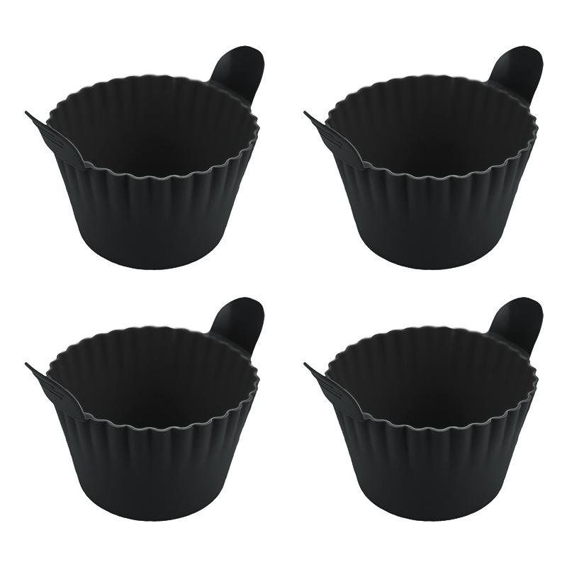 

Silicone Air Fryer Egg Poacher Silicone Cupcake Baking Cups Ramekins For Air Fryer Ovens Air Fryer Silicone Basket світло-зелений колір