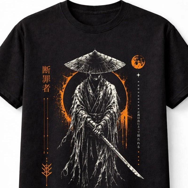 Samurai Executioner Katana Japanese Anime Warrior Unisex TShirt S