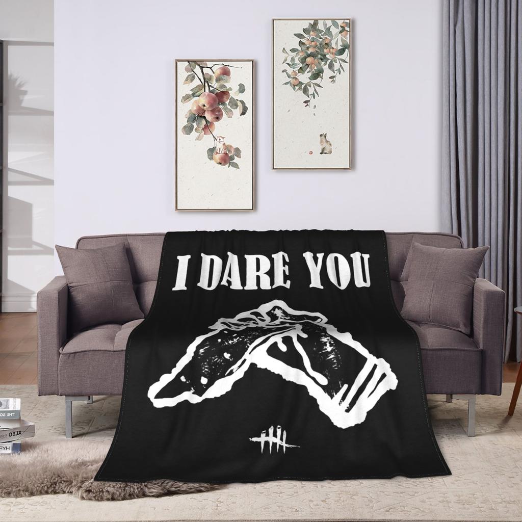 Dead by Daylight Blankets Fleece Print Horror Killers Game Lightweight Thin Throw Blanket for Home Travel Plush Thin Quilt