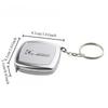 2M Mini Tape Key Chain Portable Cute Small Steel Tape Woodworking Measuring Hand Tools Festive Exquisite Small Gifts