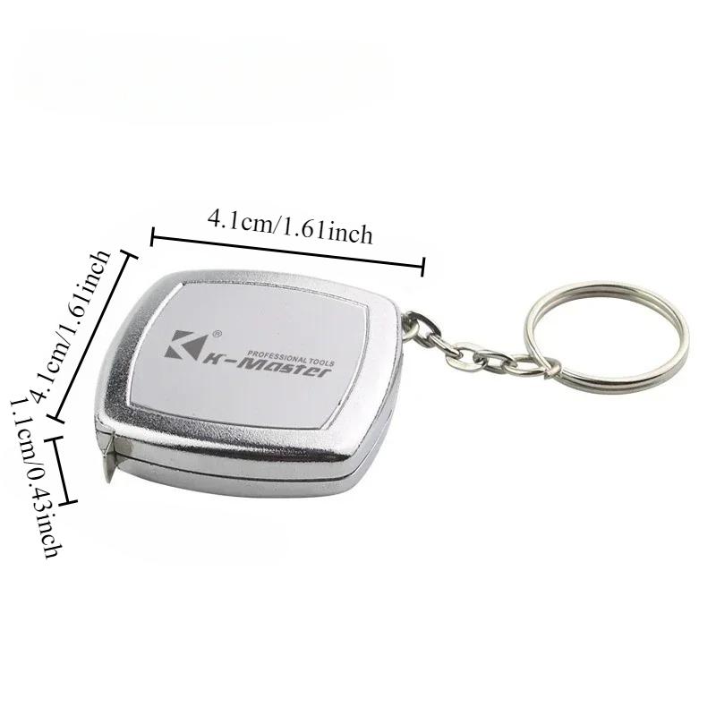 2M Mini Tape Key Chain Portable Cute Small Steel Tape Woodworking Measuring Hand Tools Festive Exquisite Small Gifts
