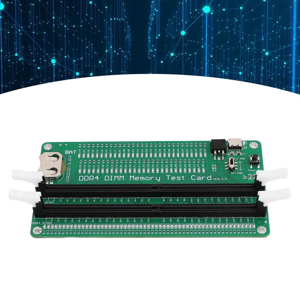 DDR4 Memory Tester DDR4 Memory Tester Desktop Computer DDR4 Test Card Slot Diagnostic Analyzer Test Card for Desktop Computer