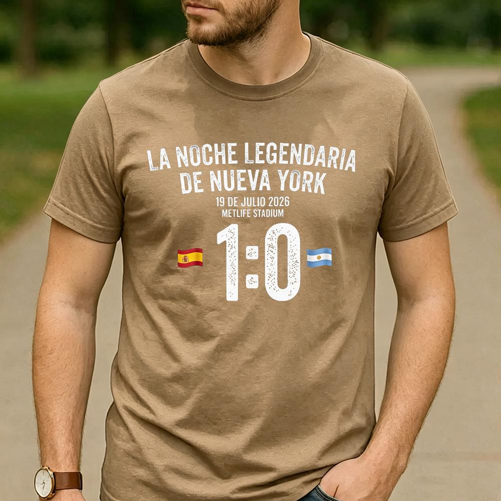 10 Spanien gegen Argentinien Grafikdruck Baumwoll-T-Shirt Unisex Unisex Unisex Rundhalsausschnitt Kurzarm Sportspiel Streetwear Tägliche Oberteile