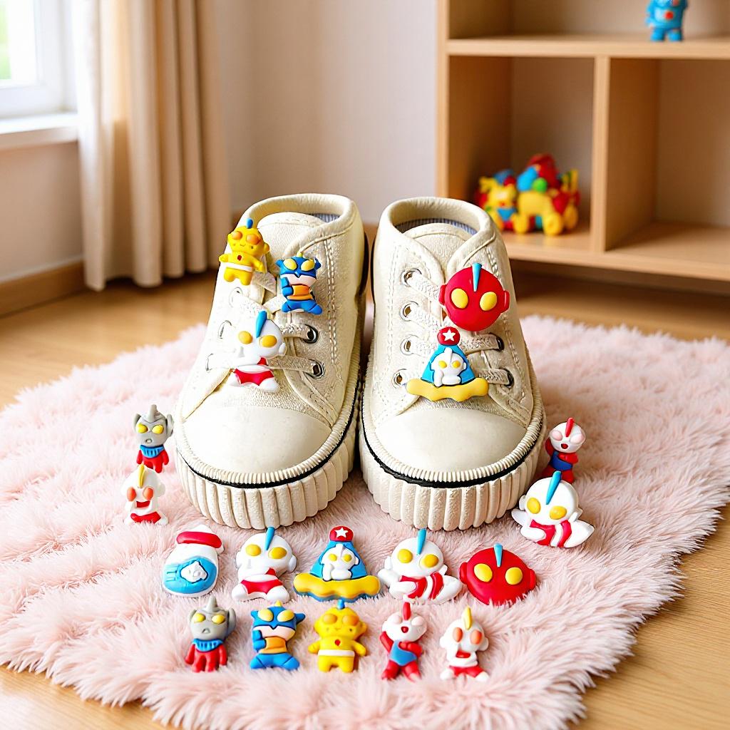 Handmade Cartoon Shoe Lace Buckles for Kids' Air Force One Sneakers