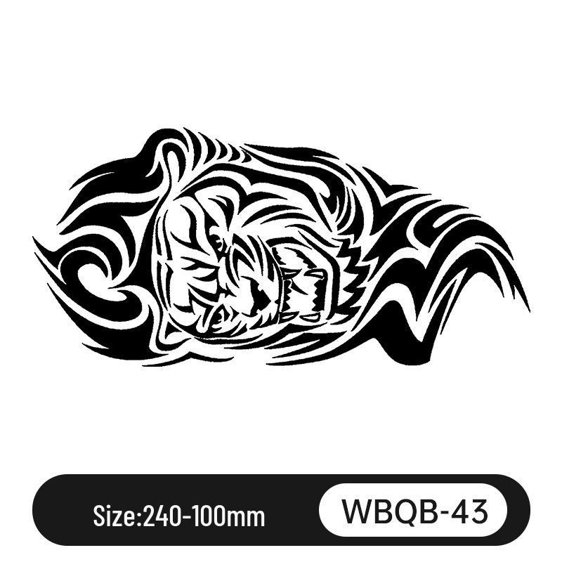 Waterproof Herbal Juice Tattoo Decals - Semi-Permanent, Non-Reflective for Men & Women’s Arms, Chest, Back