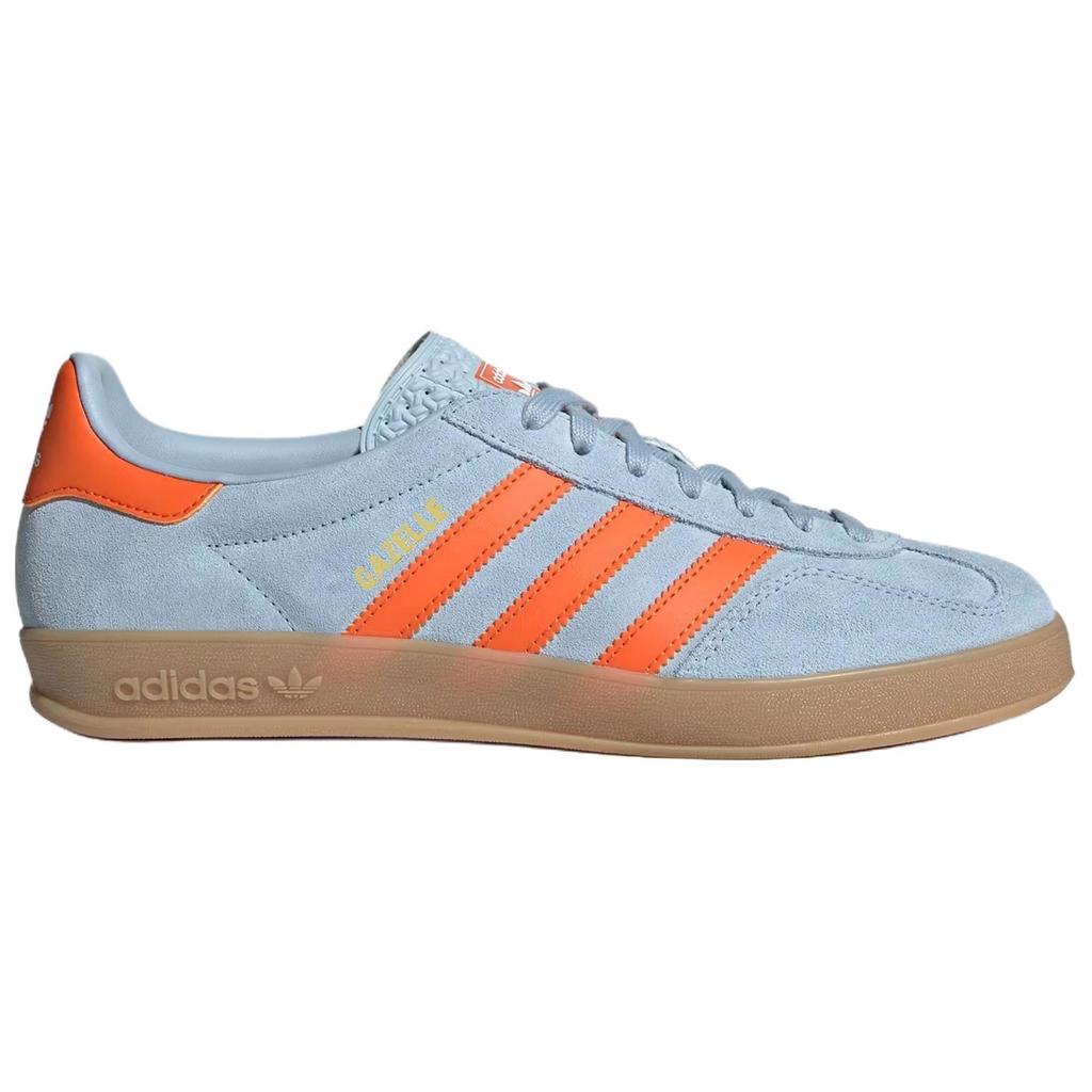 adidas Gazelle Indoor Wonder Blue Orange Sneakers Unisex Cloud-White JH5405