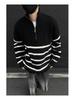 Unisex 2026 Japanischer Vintage Pullover - Herbst Retro BF Stil, Weicher Flauschiger Reißverschluss Pullover Strickware