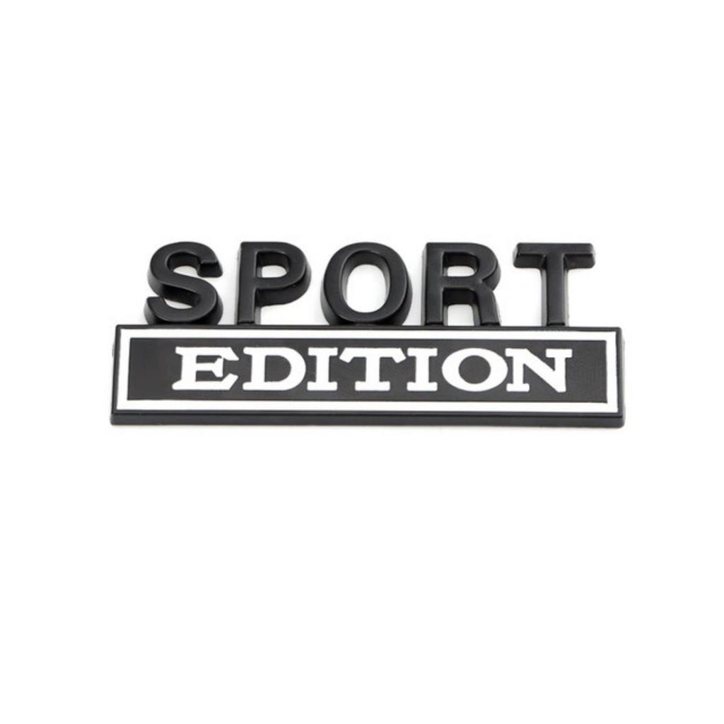 1Pc 3D Metal Sport Edition Logo Car Front Grille Badge Side Fender Rear Trunk Emblem Sticker Decal