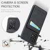 FIERRE SHANN For Samsung Galaxy A52 4G/5G/A52s 5G PU Leather+TPU Kickstand Shell RFID Blocking Card Holder Phone Case