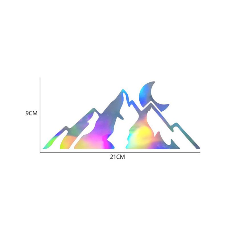 

Світловідбиваюча наклейка для автомобіля Cool Mountain Moon Pattern Body Decorative Decals Styleing Accessories D-2103 різнокольоровий