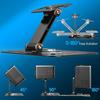 Aluminum Alloy Projector Stand 360-Degree Rotating Height Adjustable Heavy Duty 3-in-1 Projector Holder Desk Wall Ceiling Mount with 1/4-Inch Thread