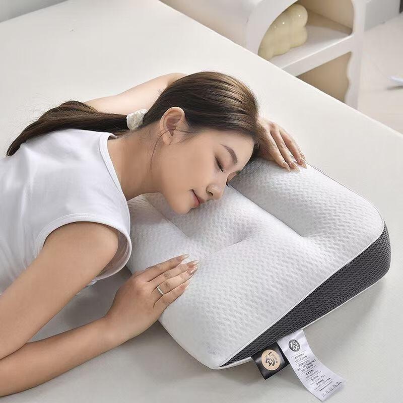 Ergonomic Knitted Contour Deep Sleep Pillow
