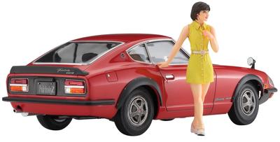 Hasegawa Nissan Fairlady 240ZG Girls Figure Plastic Model SP539 1/24 W/70's