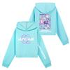 Kids' Long Sleeve Loose Pullover Letter Print Drawstring Hooded Sweatshirt
