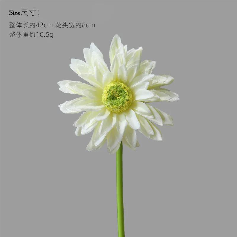 

10Pcs/lot Artificial Gerbera Silk Flower for Home Decoration Fake Flowers Chrysanthemum Wedding Bouquet Party Flower Arrangement белый