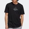 adidas T Shirts Men's Black Crew Neck Moderate Straight Fit IB9424